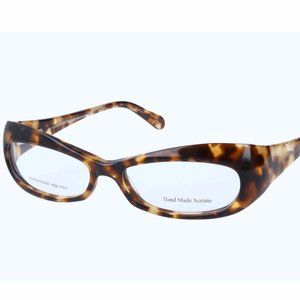 ALEXANDER MCQUEEN AMQ  HAVANA EYEGLASSES
